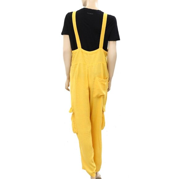 BDG Urban Outfitter Tilly Linen Utility Overall Jumpsuit Effortless M NWD 234439 - Picture 8 of 12